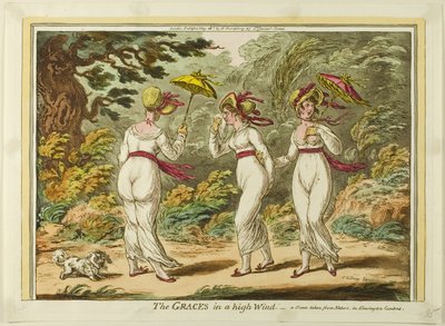 Armot kovassa tuulessa tekijältä James Gillray