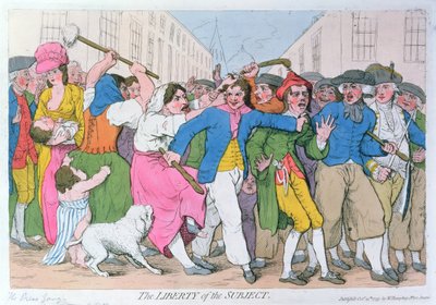 The Liberty of the Subject, jul. kirjoittanut H. Humphrey, 15. lokakuuta 1779 tekijältä James Gillray