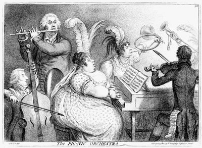 Pic-Nic Orchestra, James Gilray, 1802 tekijältä James Gillray