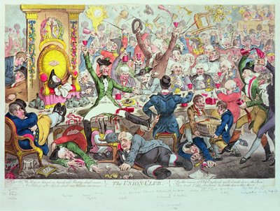 Union Club tekijältä James Gillray