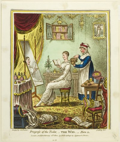 Peruukki, levy kaksi teoksesta Progress of the Toilet (WC:n edistyminen) tekijältä James Gillray