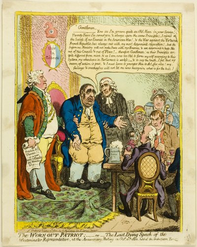 Uupunut patriootti tekijältä James Gillray