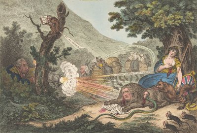 Haavoittunut leijona, 16. heinäkuuta 1805, 16. heinäkuuta 1805. tekijältä James Gillray