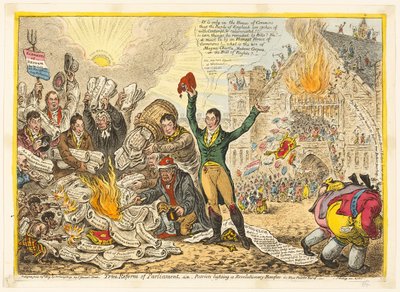 Todellinen eduskunnan uudistus tekijältä James Gillray