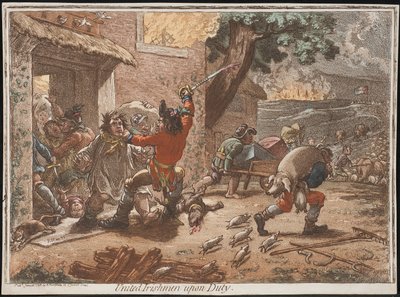 United Irishmen upon Duty tekijältä James Gillray