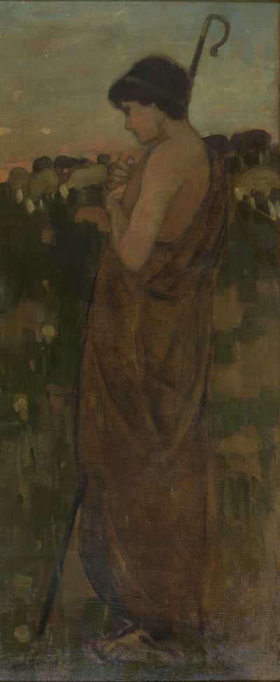 Paimenpoika, n. 1881 tekijältä James Guthrie