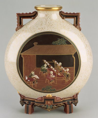 "The Painting of the Ware" -maljakko, Worcester Royal Porcelain Company Ltd tekijältä James Hadley