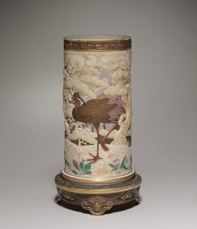 Maljakko, valmistaja Worcester Porcelain Factory, 1873 tekijältä James Hadley