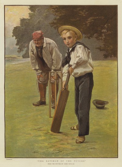 Tulevaisuuden Batsman (chromolitho) tekijältä James Hayllar