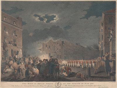 Broad Streetin mellakka 7. kesäkuuta 1780 tekijältä James Heath
