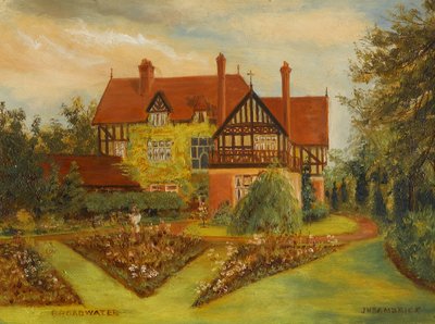Broadwater (Kenilworth Road ja Earlsdon Avenue, Coventry), 1900-luvun alku (öljy kartongille) tekijältä James Henry Bambrick