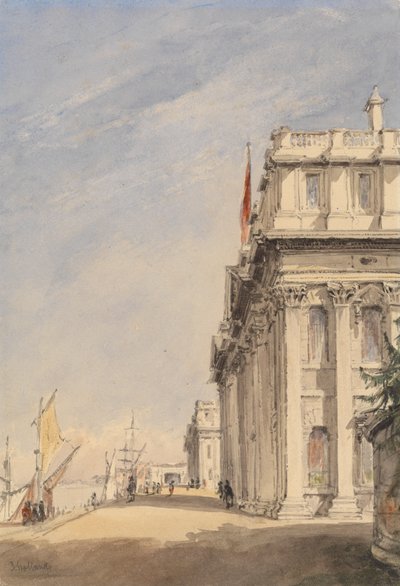 Royal Naval Collegen julkisivu, Greenwich tekijältä James Holland