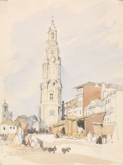 Papiston torni, Porto (wc grafiitin päällä paperilla) tekijältä James Holland