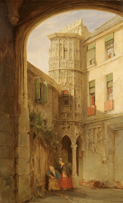 "Philippe le Belin palatsin jäänteet", 1835 tekijältä James Holland