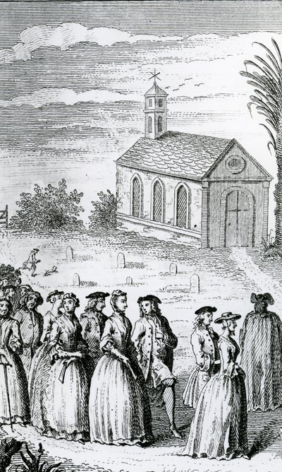 Kuvitus Henry Fieldingin vuonna 1742 julkaisemasta Joseph Andrewsin ja hänen ystävänsä herra Abraham Adamsin seikkailujen historiasta tekijältä James Hulett
