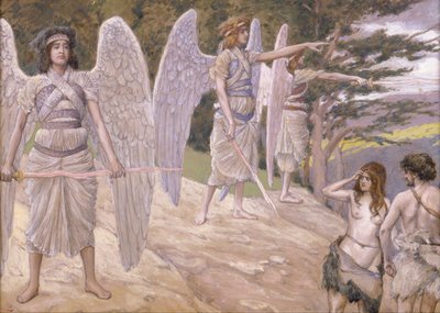 Aadam ja Eeva ajettiin paratiisista, 1896-1902 tekijältä James Jacques Joseph Tissot
