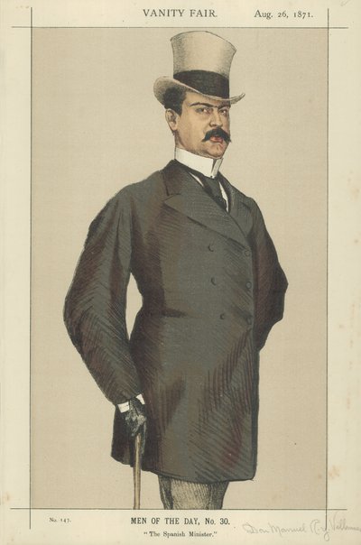 Don Manuel Rances ja Villanueva (väri litho) tekijältä James Jacques Joseph Tissot