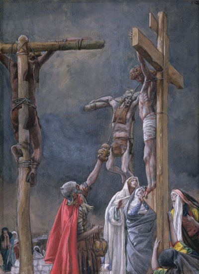 Minä Jano. Jeesukselle annettu etikka, kuvitus teokselle The Life of Christ, n. 1884-1896 (wc ja guassi pahville) tekijältä James Jacques Joseph Tissot