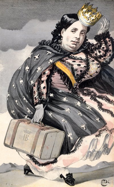 Isabella II (1830-1904) Espanjan kuningatar (1833-1870) tekijältä James Jacques Joseph Tissot