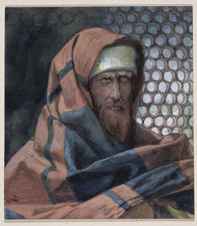 Nikodemus, kuvitus teokseen The Life of Christ, n. 1886-1894 (wc ja guassi pahville) tekijältä James Jacques Joseph Tissot