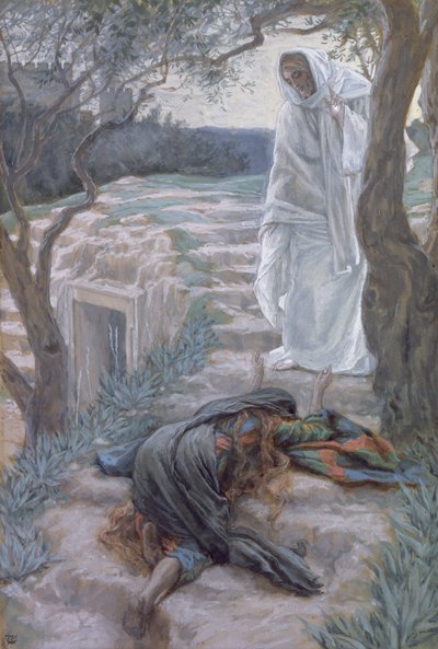 Noli Me Tangere, kuvitus teokseen The Life of Christ, n. 1884-1896 (wc ja guassi pahville) tekijältä James Jacques Joseph Tissot