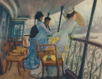 Laivalla H.M.S. Kalkutta, noin 1877, 1948. tekijältä James Jacques Joseph Tissot