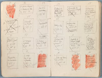 Sivuja Sketches for The Life of Our Lord Jesus Christ -albumista 1880-luvun lopulla (grafiitti ja pesu paperille) tekijältä James Jacques Joseph Tissot