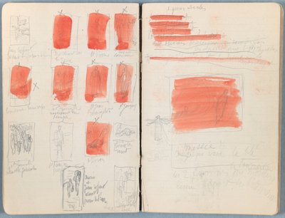 Sivuja Sketches for The Life of Our Lord Jesus Christ -albumista 1880-luvun lopulla (grafiitti ja pesu paperille) tekijältä James Jacques Joseph Tissot