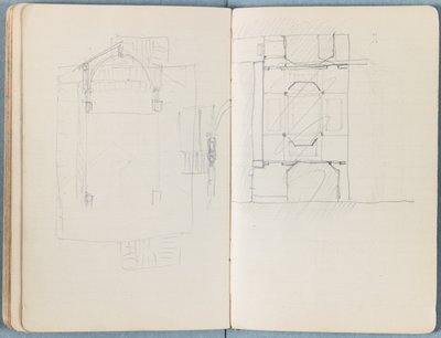 Sivuja albumista Sketches for The Life of Our Lord Jesus Christ, 1880-luvun loppu (grafiitti ja pesu paperille). tekijältä James Jacques Joseph Tissot