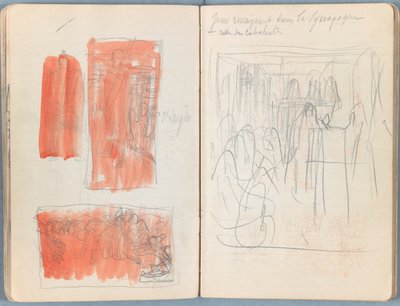 Sivuja Sketches for The Life of Our Lord Jesus Christ -albumista 1880-luvun lopulla (grafiitti ja pesu paperille) tekijältä James Jacques Joseph Tissot