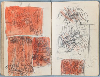 Sivuja Sketches for The Life of Our Lord Jesus Christ -albumista 1880-luvun lopulla (grafiitti ja pesu paperille) tekijältä James Jacques Joseph Tissot