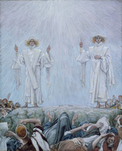 Ascension, kuvitus teokseen The Life of Christ, n. 1884-1896 (wc ja guassi pahville) tekijältä James Jacques Joseph Tissot
