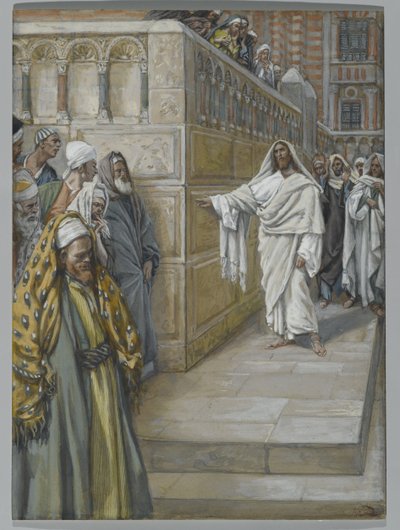 Kulmakivi, kuvitus teoksesta Herramme Jeesuksen Kristuksen elämä, 1886-94 (wc grafiitin päällä paperilla) tekijältä James Jacques Joseph Tissot
