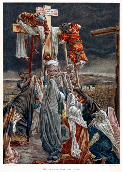Laskeutuminen ristiltä, n. 1890 tekijältä James Jacques Joseph Tissot