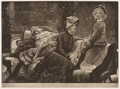 Puutarhan penkki tekijältä James Jacques Joseph Tissot