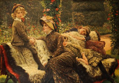 Puutarhan penkki, 1882 tekijältä James Jacques Joseph Tissot