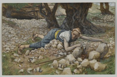 Piilotettu aarre, kuva Herramme Jeesuksen Kristuksen elämästä (wc grafiitin päällä paperilla) tekijältä James Jacques Joseph Tissot