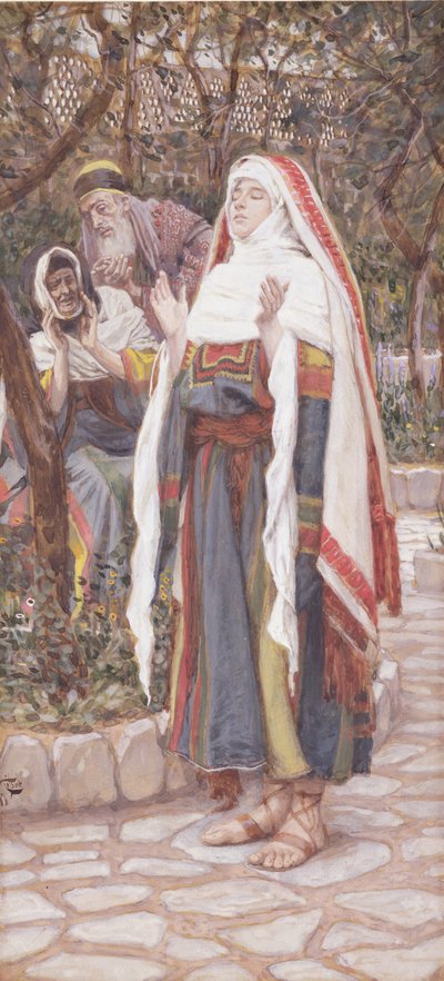 The Magnificat, kuvitus teokselle The Life of Christ, n. 1886-1894 (guassi pahville) tekijältä James Jacques Joseph Tissot
