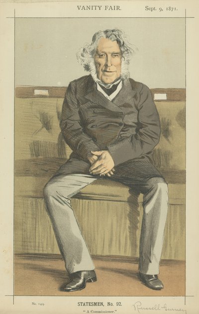 Oikea Hon Russell Gurney (väri litho) tekijältä James Jacques Joseph Tissot