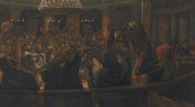 Revitty viitta - Juutalaisten kuolemaan tuomitsema Jeesus, kuva Herramme Jeesuksen Kristuksen elämästä, 1886-94 (wc grafiitin päällä paperilla) tekijältä James Jacques Joseph Tissot