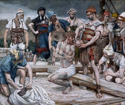 Viini sekoitettuna mirhaan, kuvitus teokseen The Life of Christ, n. 1884-1896 (wc ja guassi pahville) tekijältä James Jacques Joseph Tissot