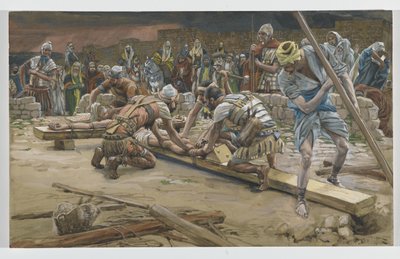 Naula jalkoihin, kuvitus teoksesta Herramme Jeesuksen Kristuksen elämä, 1886-94 (wc grafiitin päällä paperilla) tekijältä James Jacques Joseph Tissot