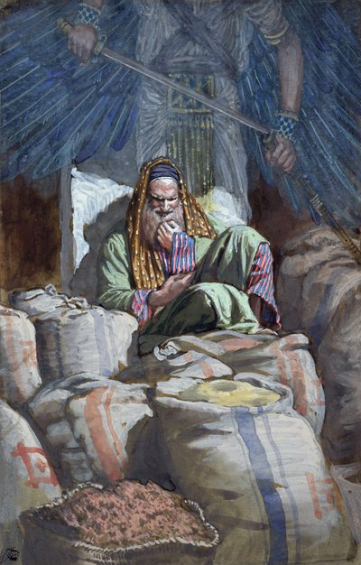 Sinä typerys, tänä yönä sinulta vaaditaan sieluasi, kuvitus teokseen The Life of Christ, n. 1886-1894 (wc ja guassi pahville) tekijältä James Jacques Joseph Tissot