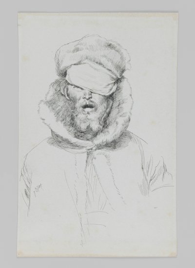Juutalaisen tyyppi, kuva Herramme Jeesuksen Kristuksen elämästä (muste paperille) tekijältä James Jacques Joseph Tissot