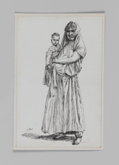 Nainen Gebasta, Samariasta, kuva Herramme Jeesuksen Kristuksen elämästä tekijältä James Jacques Joseph Tissot