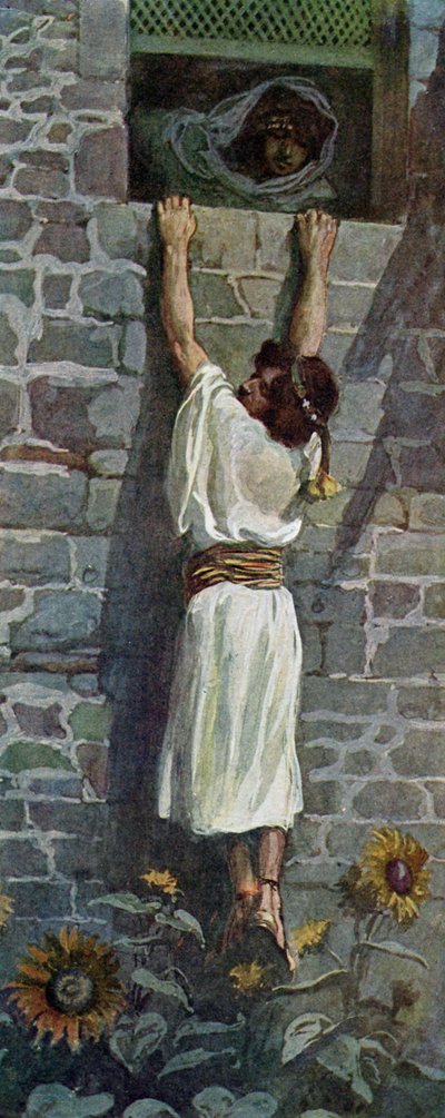 David pakenee J James Tissot - Raamattu tekijältä James Jacques Joseph after Tissot
