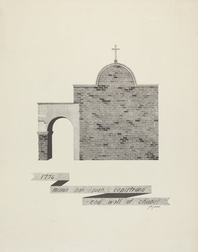 Mission St. John Capistrano - Kappelin muurin loppu tekijältä James Jones