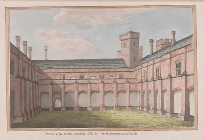 Herstmonceux Castle, East Sussex: North View of the Green Court tekijältä James Lambert  of Lewes