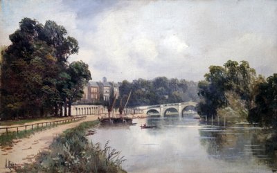 Cholmondeley Walk, katso kohti Richmond Bridgeä tekijältä James Lewis