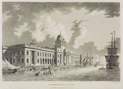 Custom House, Dublin, 1792 tekijältä James Malton